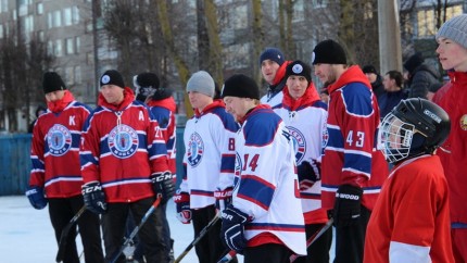 Совместная тренировка ХК "Юность" и юных хоккеистов. Сморгонь. 07.02.2017