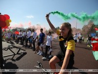 Юных спортсменов станет больше. В Островце открыли спортплощадку по проекту «Спорт для всех»